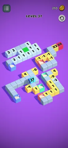 Colorful number puzzles in Cube Digits