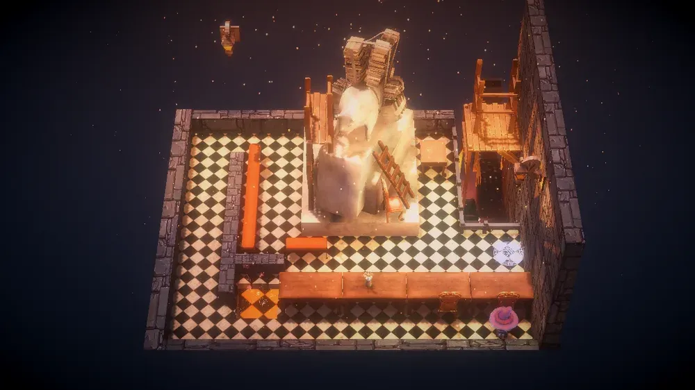 An atmospheric library room in Olimdal